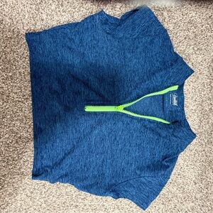 Bombshell Sportswear Blue Zip Top